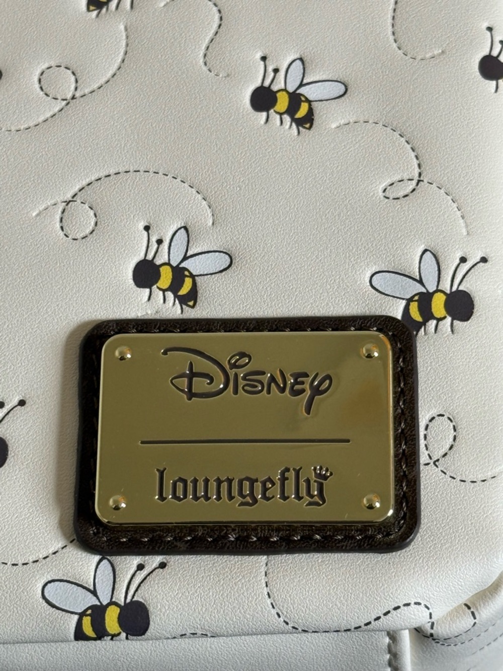 Loungefly Disney Pooh bee Mico Mini Backpack in Cream, Black & Yellow, NWT - Picture 4 of 9